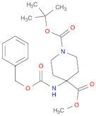 1-tert-butyl 4-methyl 4-(benzyloxycarbonylamino)piperidine-1,4-dicarboxylate