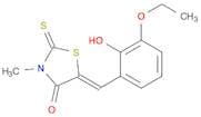 (5Z)-5-(3-Ethoxy-2-hydroxybenzylidene)-3-methyl-2-thioxo-1,3-thiazolidin-4-one