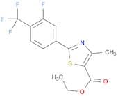 Ethyl 2-[3-Fluoro-(trifluoromethyl)phenyl]-4-methyl-thiazole-5-carboxylate