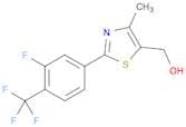 2-[3-Fluoro-4-(trifluoromethyl)phenyl]-4-methyl-5-hydroxymethyl Thiazole