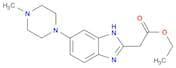 Ethyl 2-[5-(4-methylpiperazinyl)benzimidazol-2-yl]acetate