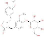 (3R,4R)-4-(4-Hydroxy-3-methoxybenzyl)-3-(3-methoxy-4-(((2S,3R,4S,5S,6R)-3,4,5-trihydroxy-6-(hydrox…