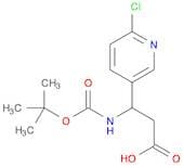 3-((tert-Butoxycarbonyl)amino)-3-(6-chloropyridin-3-yl)propanoic acid