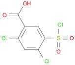 2,4-dichloro-5-(chlorosulphonyl)benzoic acid