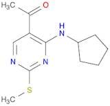1-(4-CYCLOPENTYLAMINO-2-METHYLSULFANYL-PYRIMIDIN-5-YL)-ETHANONE