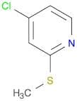 4-Chloro-2-(methylsulfanyl)pyridine