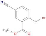 Benzoic acid, 2-​(bromomethyl)​-​5-​cyano-​, methyl ester
