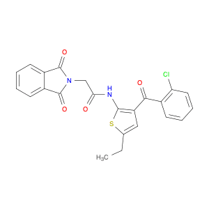 3-(2-Chlorobenzoyl)-5-ethyl-2-(phtalimidoacetamido)thiophene