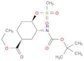 (1S,3R,4R)-3-[(tert-Butoxycarbonyl)amino]-4-[(methylsulfonyl)oxy]cyclohexanecarboxylic Acid Ethyl …