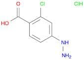 2-Chloro-4-hydrazinylbenzoic acid hydrochloride