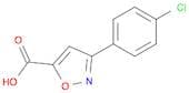 5-Isoxazolecarboxylic acid, 3-(4-chlorophenyl)-