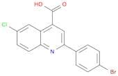 2-(4-BROMOPHENYL)-6-CHLOROQUINOLINE-4-CARBOXYLICACID
