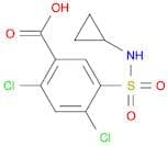 2,4-dichloro-5-(cyclopropylsulfamoyl)benzoic acid