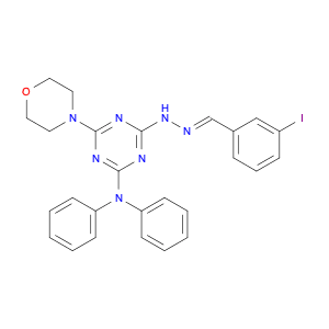 3-Iodobenzaldehyde[4-(diphenylamino)-6-(4-morpholinyl)-1,3,5-triazin-2-yl]hydrazone