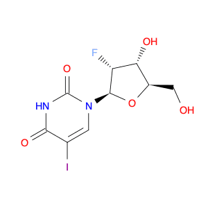 5-iodo-1-(2-fluoro-2-deoxyribofuranosyl)uracil