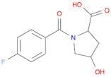 1-(4-Fluorobenzoyl)-4-hydroxy-2-pyrrolidinecarboxylic acid
