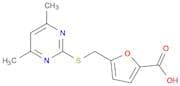 5-(((4,6-Dimethylpyrimidin-2-yl)thio)methyl)furan-2-carboxylic acid