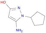 5-Amino-1-cyclopentyl-1H-pyrazol-3-ol