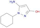 5-Amino-1-cyclohexyl-1H-pyrazol-3-ol