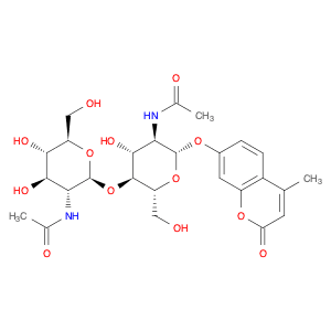 4-METHYLUMBELLIFERYL β-D-N,N'-DIACETYL-CHITOBIOSIDE