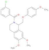 (3-Chlorophenyl)[3,4-dihydro-6,7-dimethoxy-1-[(4-methoxyphenoxy)methyl]-2(1H)-isoquinolinyl]methan…