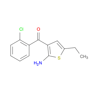2-Amino-3-o-chlorobenzoyl-5-ethylthiophene