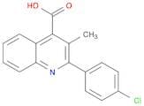 2-(4-Chlorophenyl)-3-methylquinoline-4-carboxylic acid