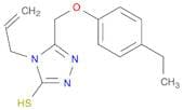 4-Allyl-5-[(4-ethylphenoxy)methyl]-4H-1,2,4-triazole-3-thiol