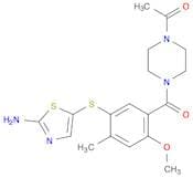1-(4-(5-((2-AMINOTHIAZOL-5-YL)THIO)-2-METHOXY-4-METHYLBENZOYL)PIPERAZIN-1-YL)ETHANONE