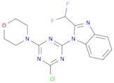 4-(4-Chloro-6-(2-(difluoromethyl)-1H-benzo[d]imidazol-1-yl)-1,3,5-triazin-2-yl)morpholine