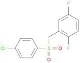 2-((4-Chlorophenylsulfonyl)methyl)-1,4-difluorobenzene