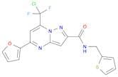 7-(Chlorodifluoromethyl)-5-(2-furanyl)-N-(2-thienylmethyl)pyrazolo[1,5-a]pyrimidine-2-carboxamide