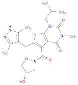 (S)-6-[(3,5-Dimethyl-1H-pyrazol-4-yl)methyl]-5-[(4-hydroxyisoxazolidin-2-yl)carbonyl]-1-isobutyl-3…
