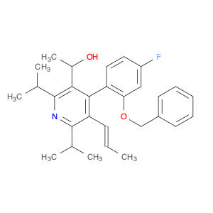 4-[4-Fluoro-2-(phenylmethoxy)phenyl]-α-methyl-2,6-bis(1-methylethyl)-5-(1-propen-1-yl)-3-Pyridinem…