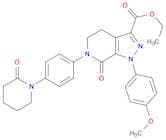 1-(4-Methoxyphenyl)-7-oxo-6-[4-(2-oxopiperidin-1-yl)phenyl]-4,5,6,7-tetrahydro-1H-pyrazolo[3,4-c]p…
