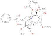 (1α,3α,6α,14α,16β)-8-Acetate-14-benzoate-20-ethyl-1,6,16-trimethoxy-4-(methoxymethyl)-aconitane-3,…