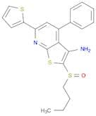 2-butylsulfinyl-4-phenyl-6-thiophen-2-ylthieno[5,4-b]pyridin-3-amine