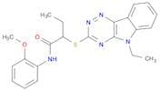 2-(5-ethyl-5H-[1,2,4]triazino[5,6-b]indol-3-ylthio)-N-(2-methoxyphenyl)butanamide