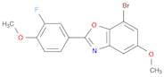 7-Bromo-2-(3-fluoro-4-methoxyphenyl)-5-methoxy-1,3-benzoxazole