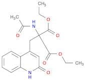 [(2-Oxo-1,2-dihydroquinolin-4-yl)methyl](acetylamino)malonic acid diethyl ester