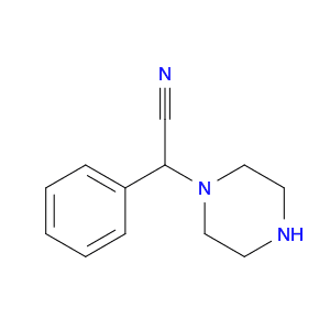 2-phenyl-2-(piperazin-1-yl)acetonitrile