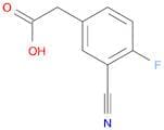 3-CYANO-4-FLUOROPHENYLACETIC ACID