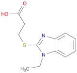3-[(1-ethyl-1H-benzimidazol-2-yl)thio]propanoic acid