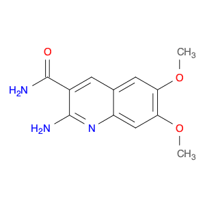 2-AMINO-6,7-DIMETHOXY-QUINOLINE-3-CARBOXYLIC ACID AMIDE