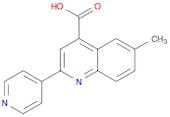 6-Methyl-2-pyridin-4-ylquinoline-4-carboxylic acid