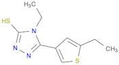 4-Ethyl-5-(5-ethylthien-3-yl)-4H-1,2,4-triazole-3-thiol
