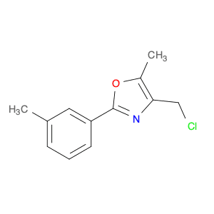 4-(CHLOROMETHYL)-5-METHYL-2-(3-METHYLPHENYL)-1,3-OXAZOLE