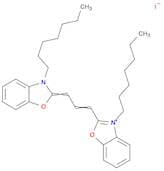 3-Heptyl-2-((1E,3Z)-3-(3-heptylbenzo[d]oxazol-2(3H)-ylidene)prop-1-en-1-yl)benzo[d]oxazol-3-ium io…