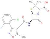 (2S,5R,6R)-6-[3-(2-chloro-6-fluorophenyl)-5-methyl-1,2-oxazole-4-amido]-3,3-dimethyl-7-oxo-4-thia-…