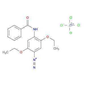 Benzenediazonium, 4-(benzoylamino)-2,5-diethoxy-,(T-4)-tetrachlorozincate(2-) (2:1)OTHER CA INDEX …